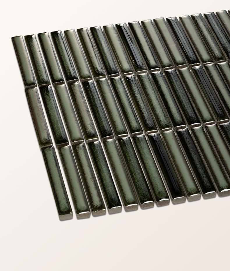 Bamboo Lustre Porcelain Mosaic Forest