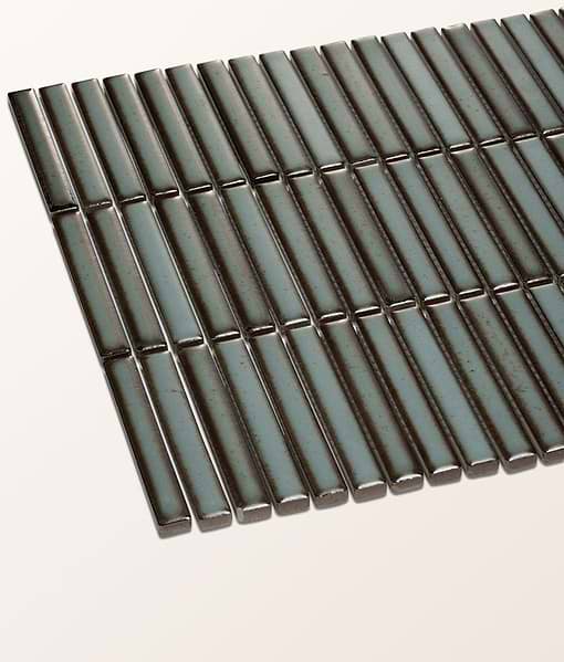 Bamboo Lustre Porcelain Mosaic Teal