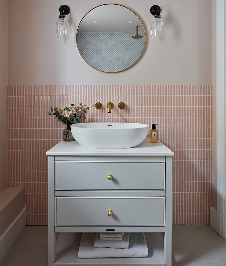 Bamboo Porcelain Mosaic Blush