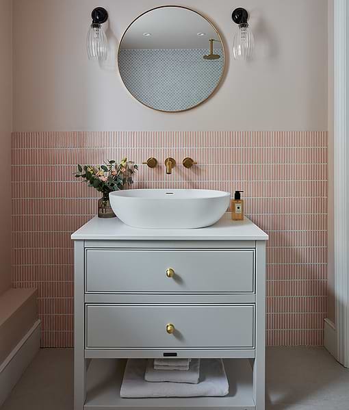 Bamboo Porcelain Mosaic Blush