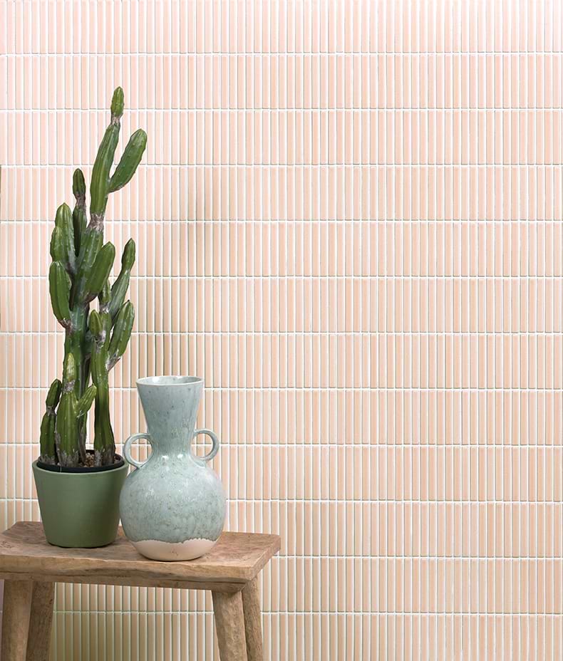 Bamboo Porcelain Mosaic Blush