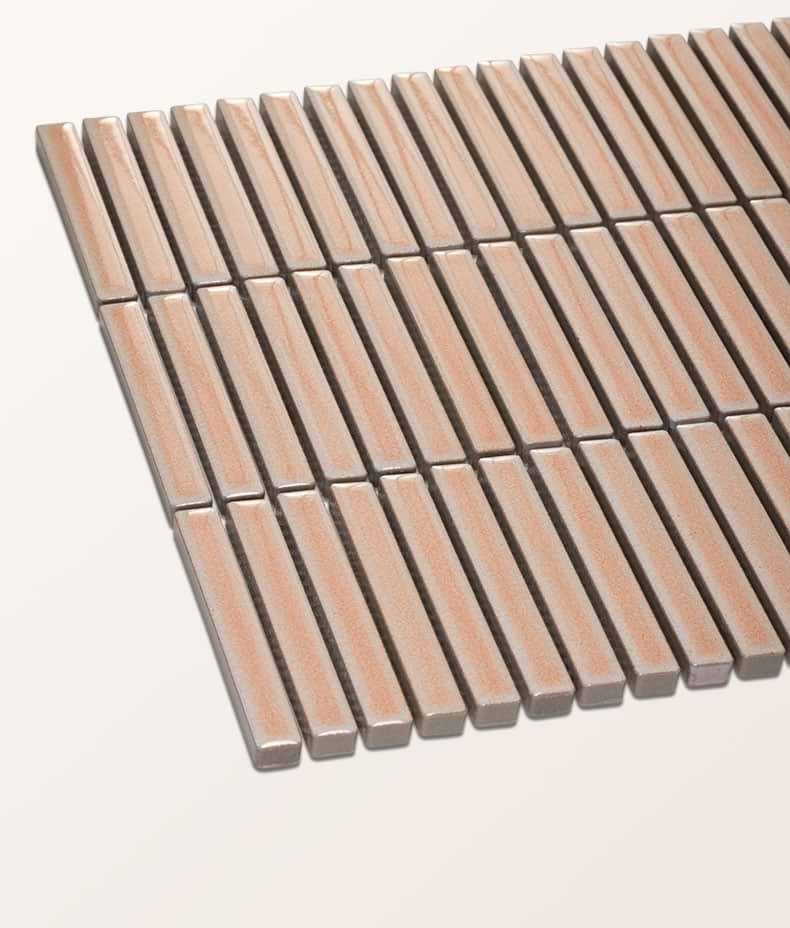 Bamboo Porcelain Mosaic Blush