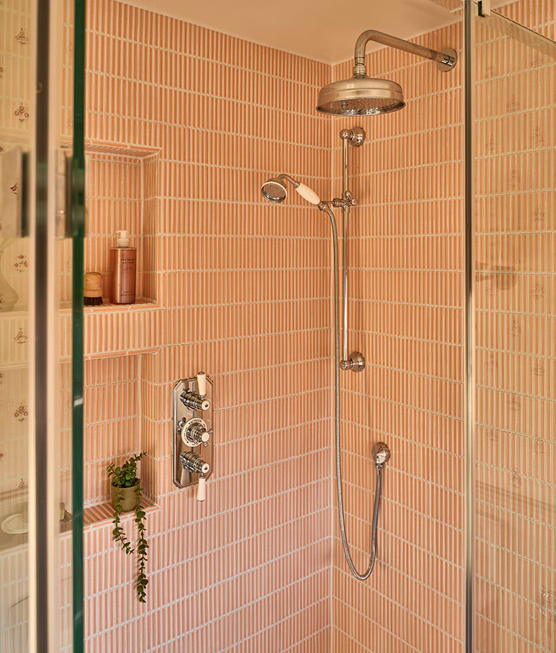 Bamboo Porcelain Mosaic Blush