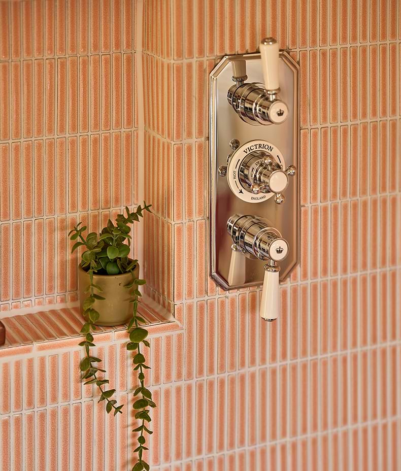 Bamboo Porcelain Mosaic Blush