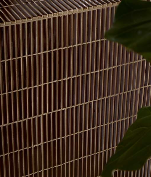 Bamboo Porcelain Mosaic Caramel
