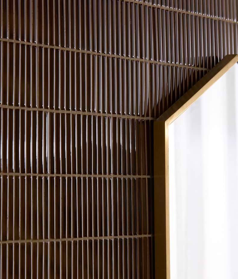 Bamboo Porcelain Mosaic Caramel