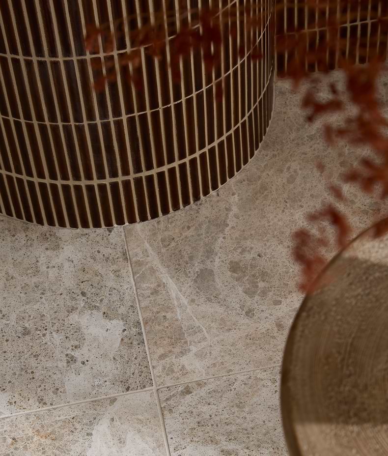 Bamboo Porcelain Mosaic Caramel