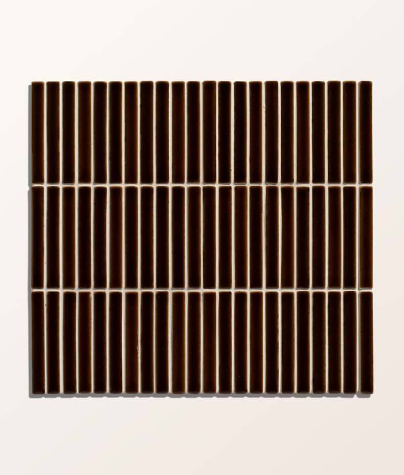 Bamboo Porcelain Mosaic Caramel