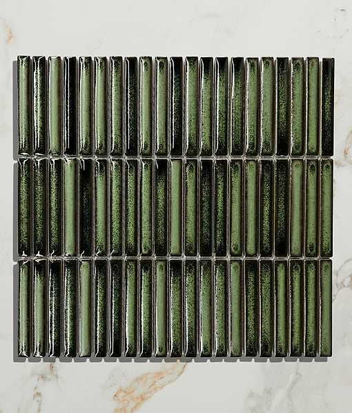 Bamboo Lustre Porcelain Mosaic Forest