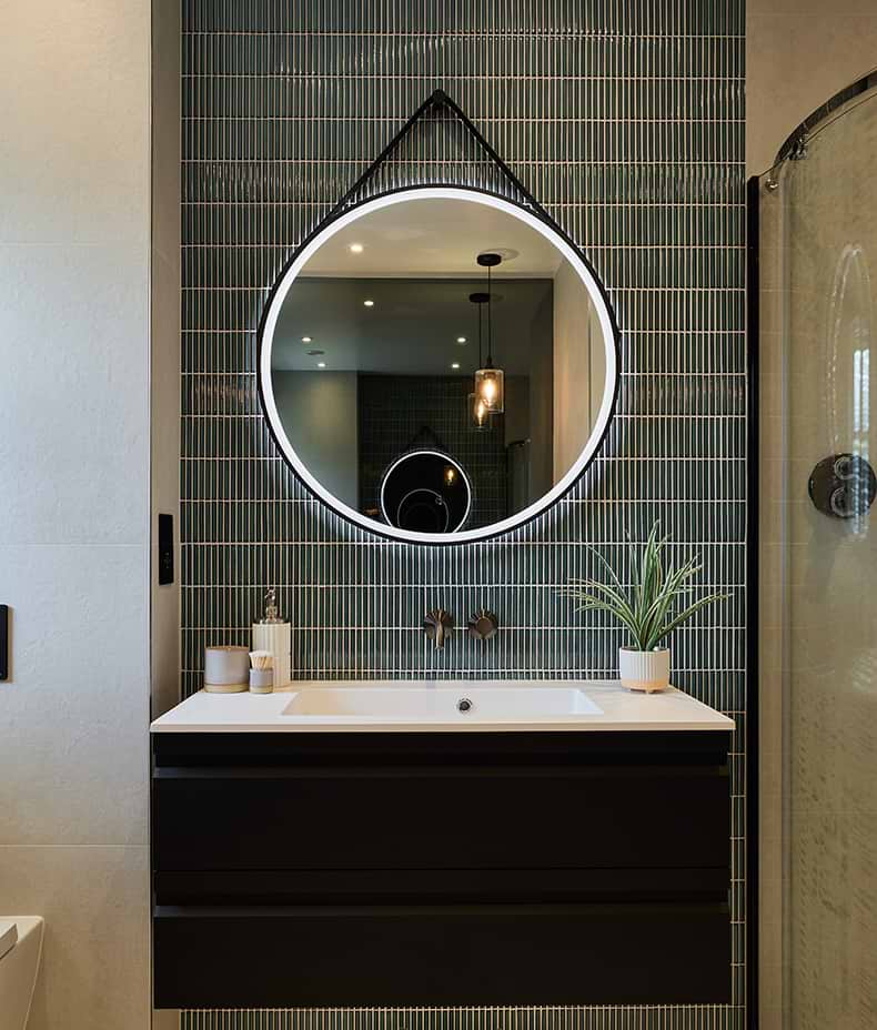 Bamboo Porcelain Mosaic Verdigris