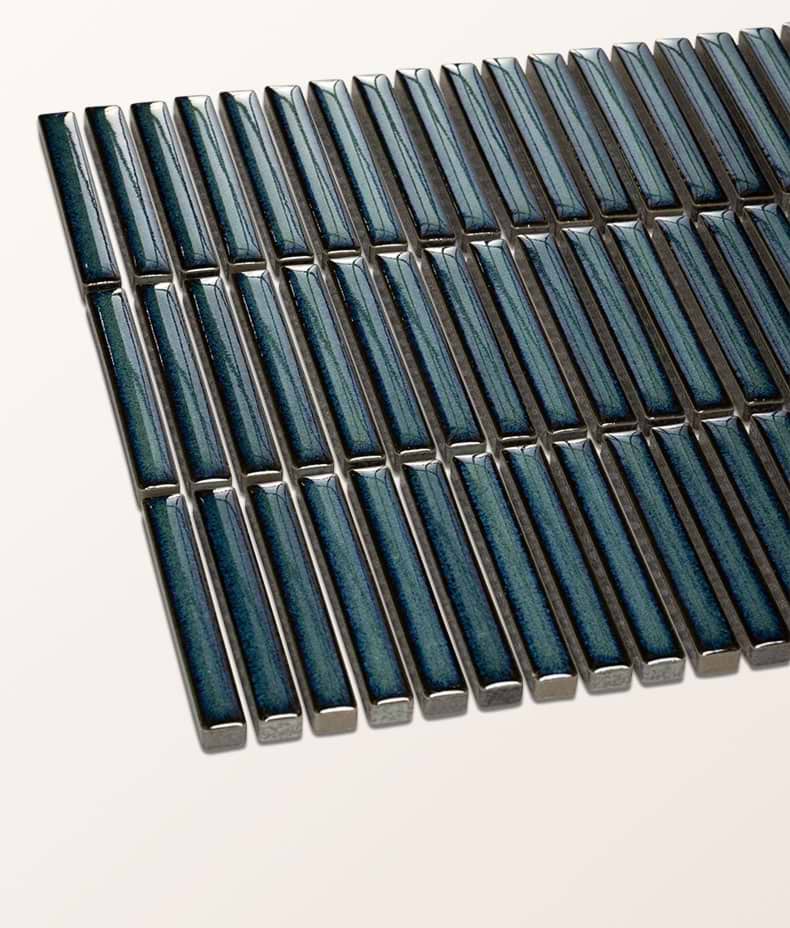 Bamboo Porcelain Mosaic Verdigris