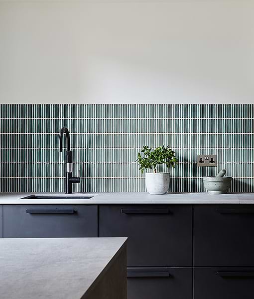 Bamboo Porcelain Mosaic Verdigris