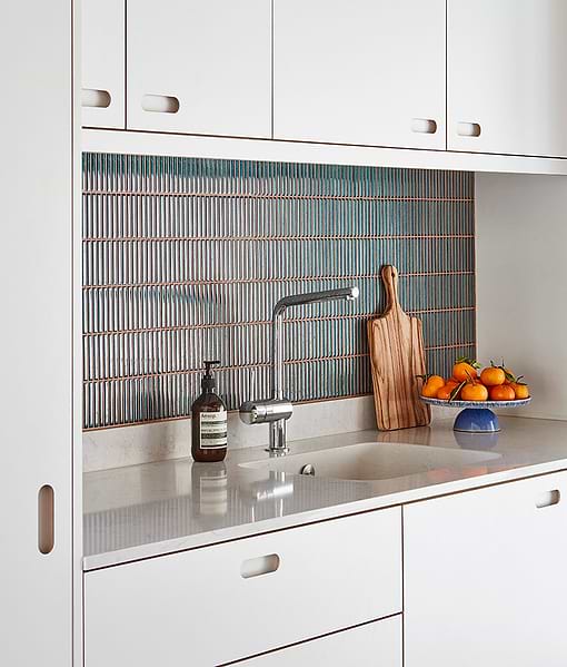 Bamboo Porcelain Mosaic Verdigris