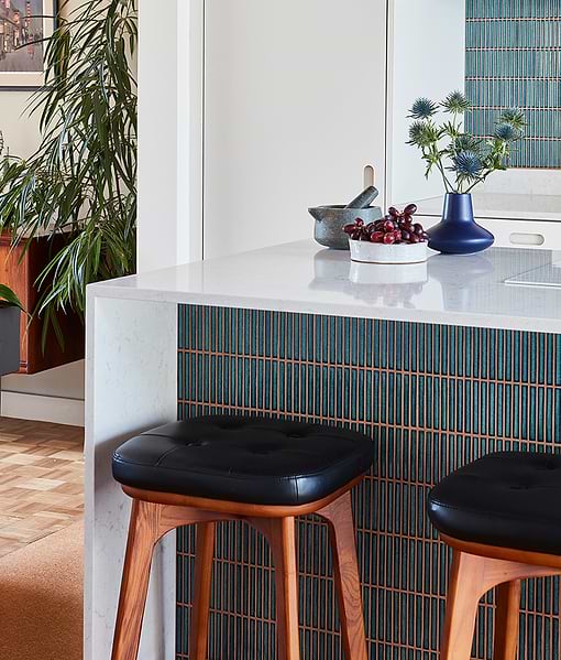 Bamboo Porcelain Mosaic Verdigris