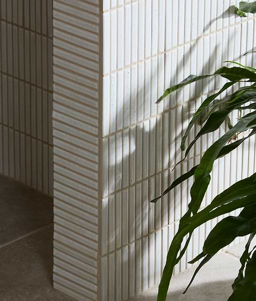 Bamboo Porcelain Mosaic Vintage White