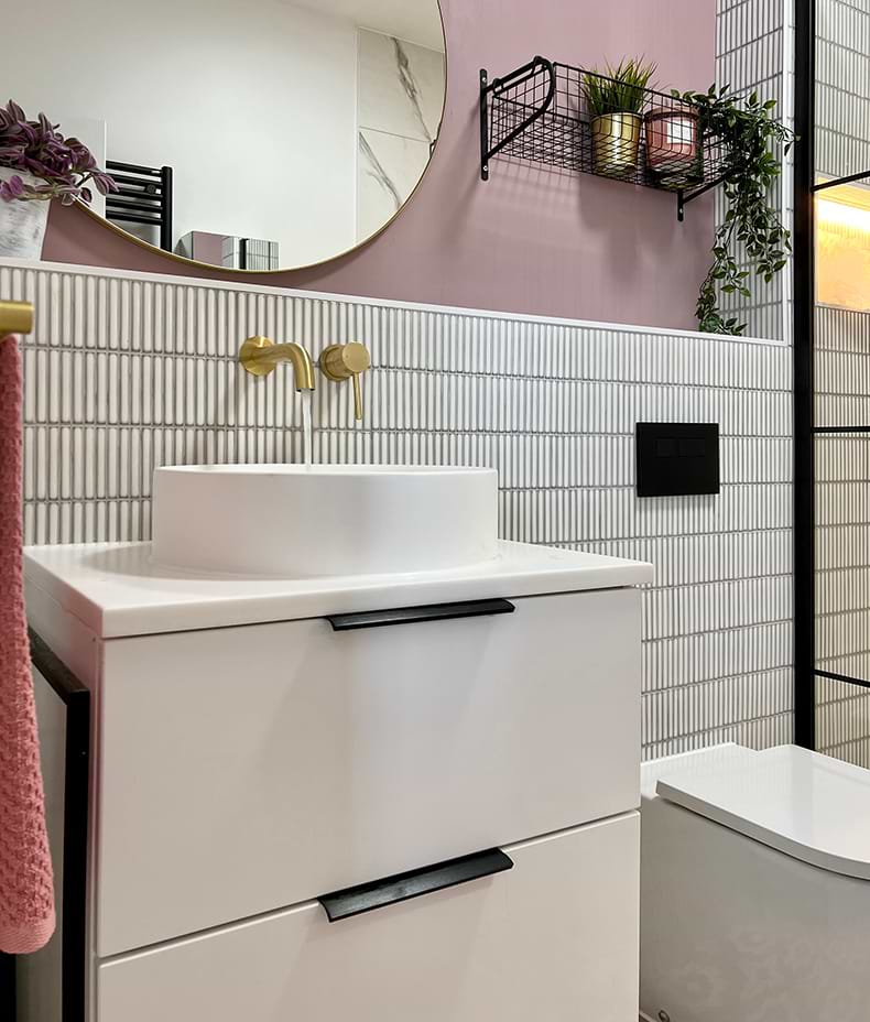 Bamboo Porcelain Mosaic White