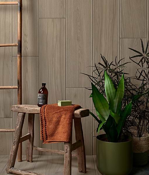 Beach Hut Fluted Porcelain Caramel