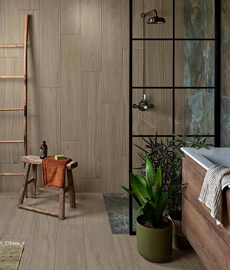 Beach Hut Fluted Porcelain Caramel