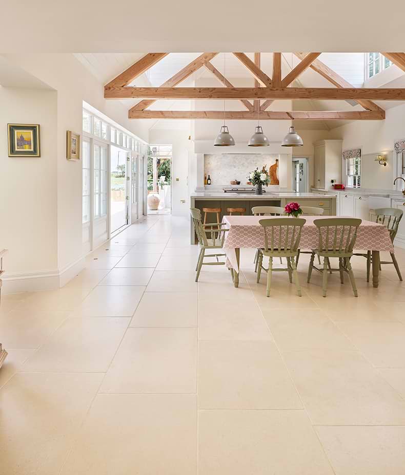 Blandford Limestone Tumbled Finish