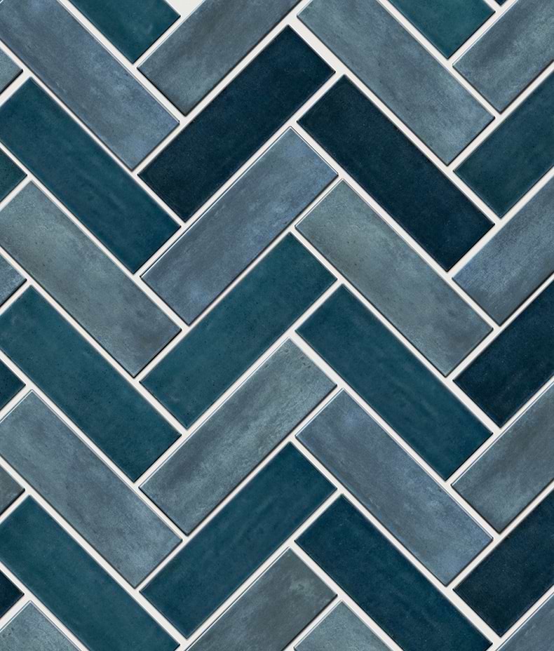 Petite Porcelain Matt Blue