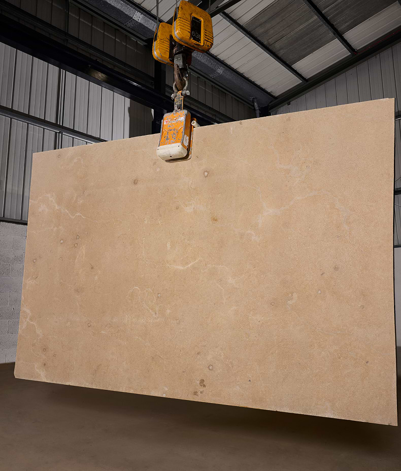 Buscot Limestone Acid Etched Slab