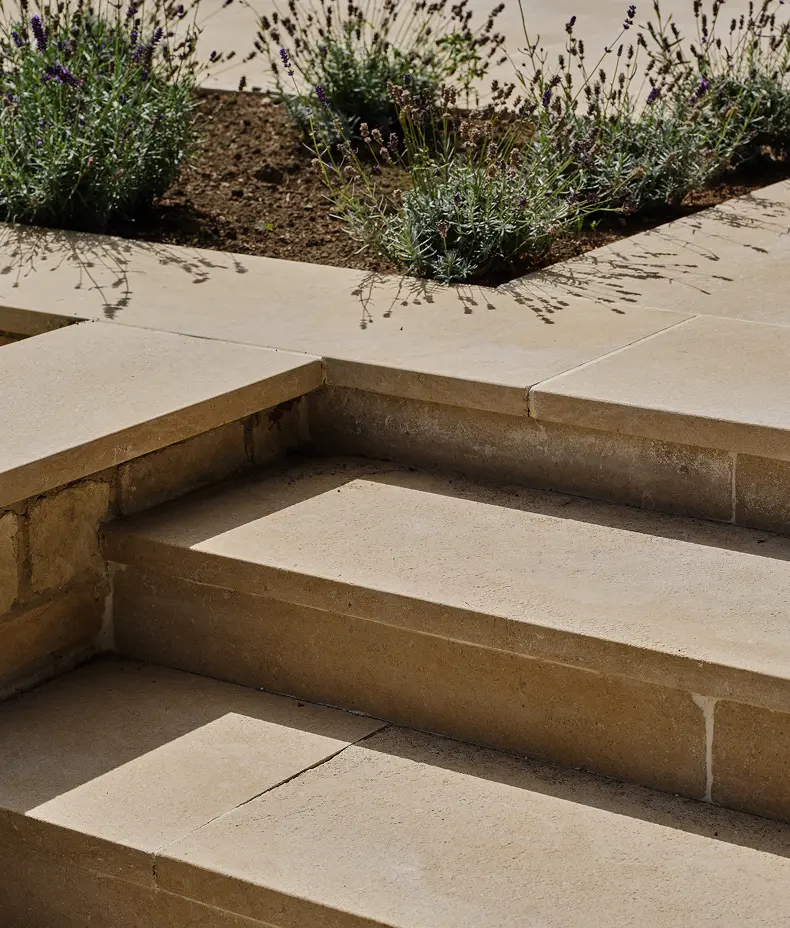 Buscot Limestone Acid Etched Slab