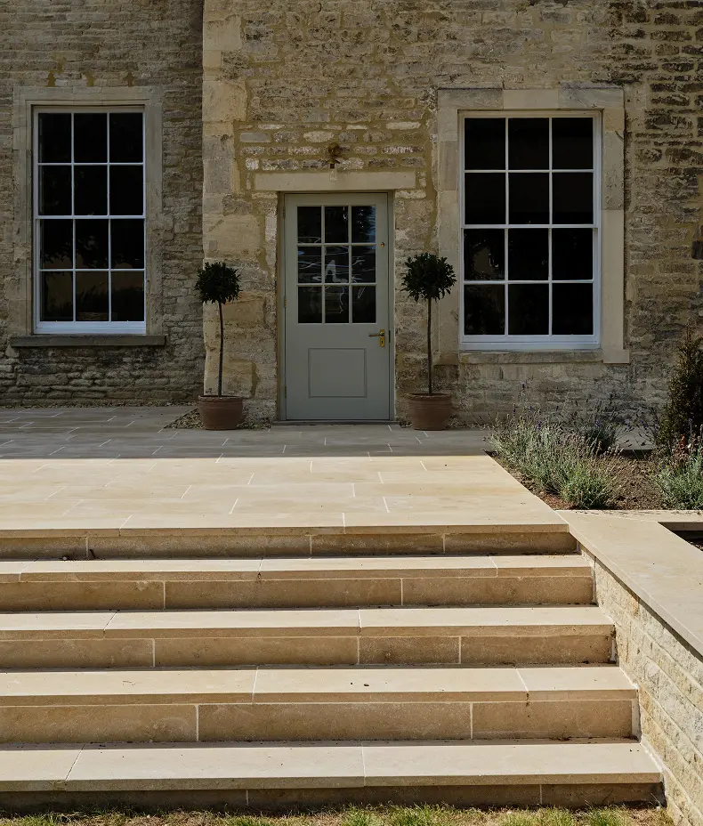 Buscot Limestone Acid Etched Slab