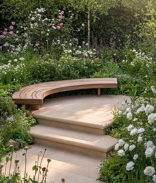 Buscot Limestone Paving Tumbled & Etched Finish