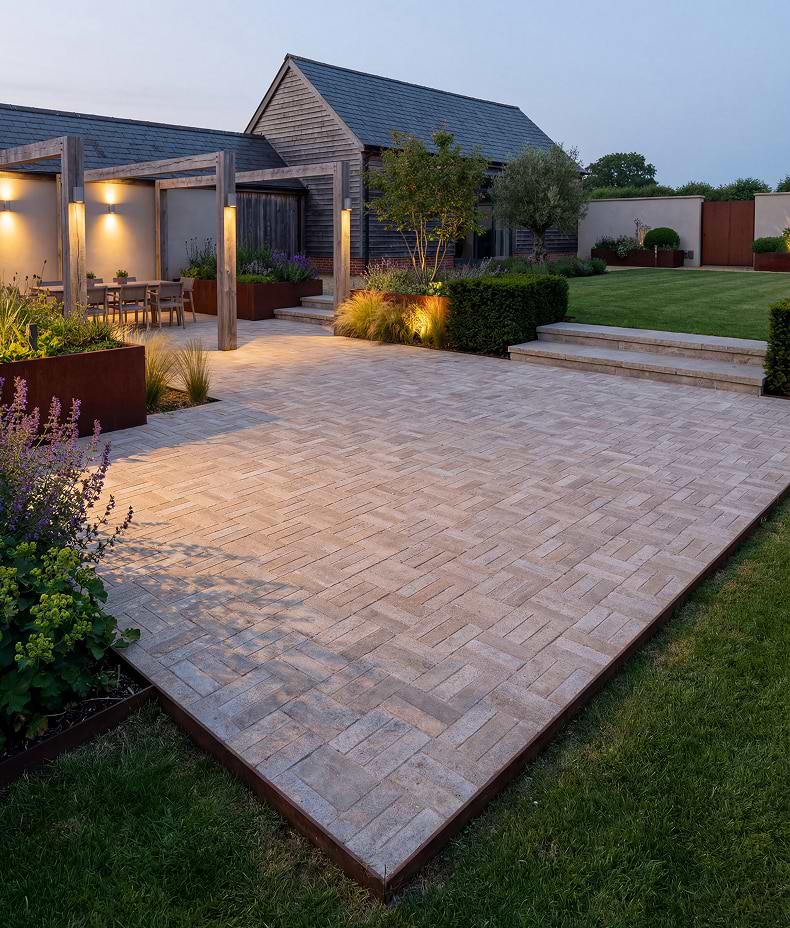 Buscot Limestone Tumbled & Etched Klinkers