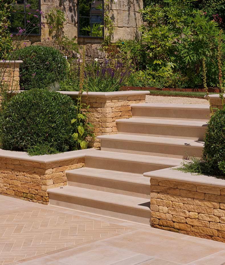 Buscot Limestone Parquet Tumbled & Etched Finish