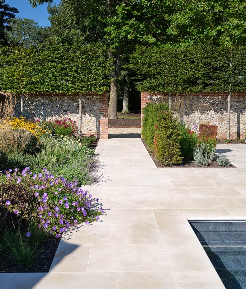 Buscot Limestone Etched Paving