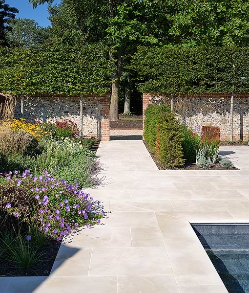 Buscot Limestone Etched Paving