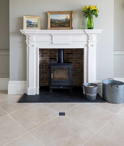 Buscot Limestone Velvet Finish 60 X 60 X 1.5cm