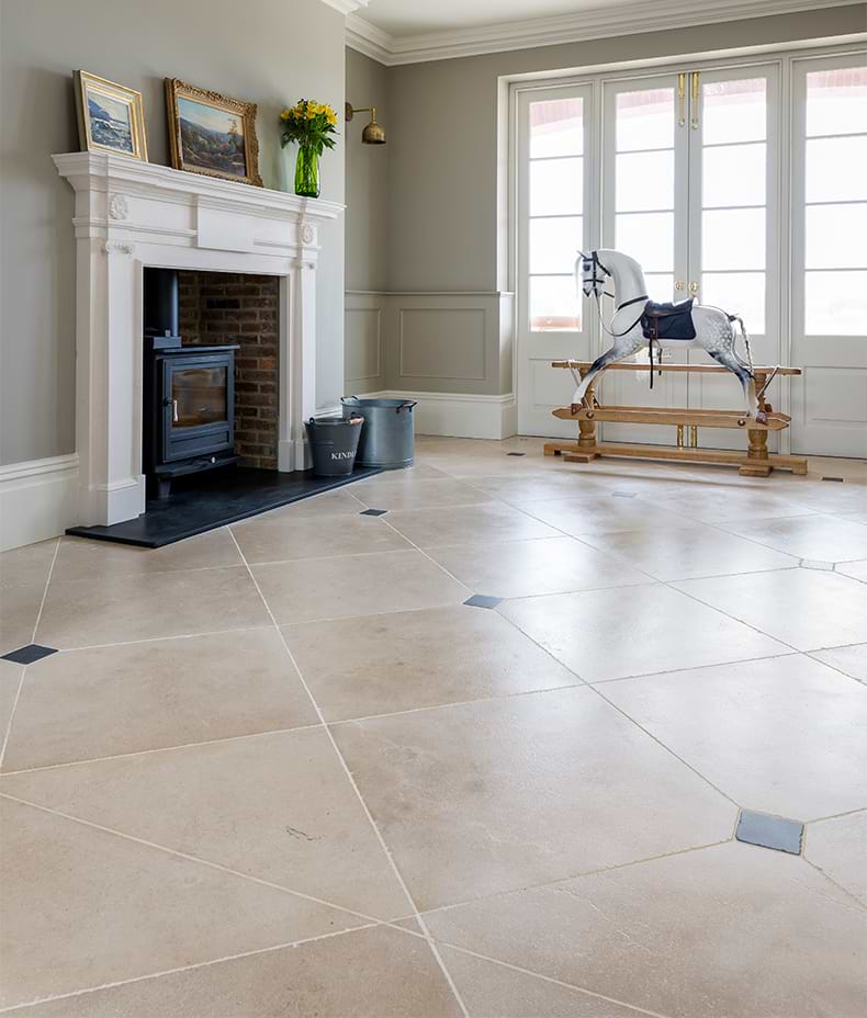 Buscot Limestone Velvet Finish 60 X 60 X 1.5cm