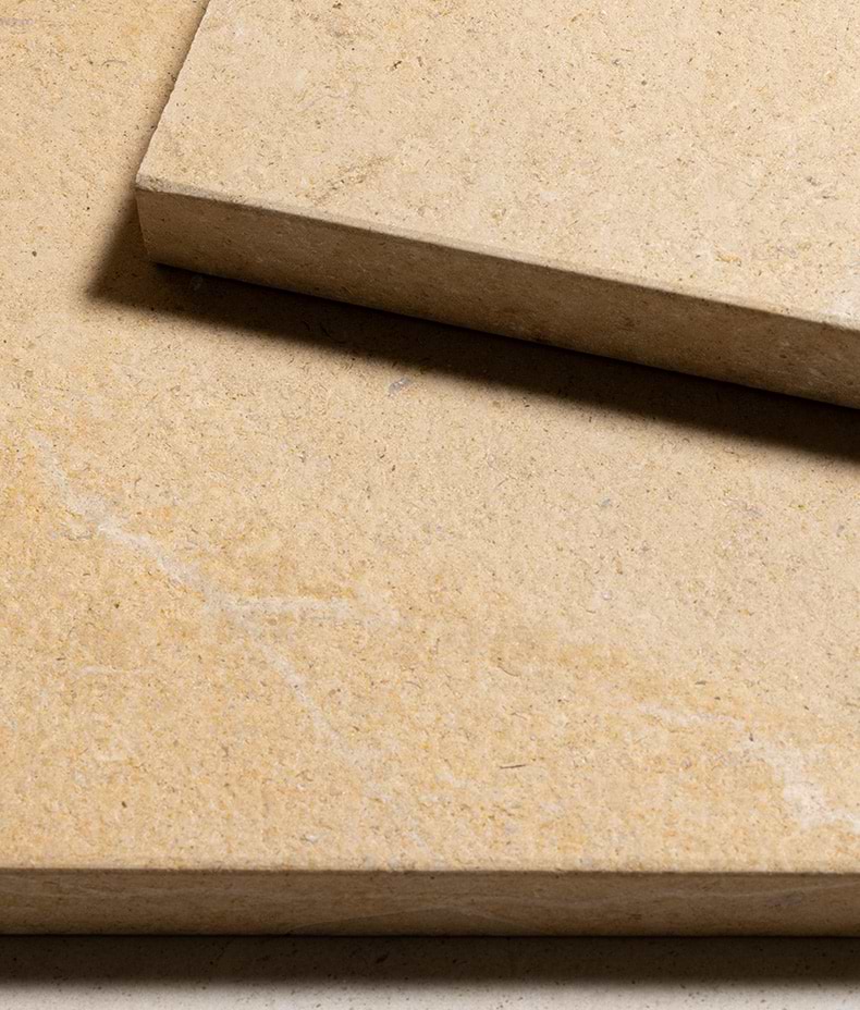 Buscot Limestone Tumbled & Etched Double Pencil Coping