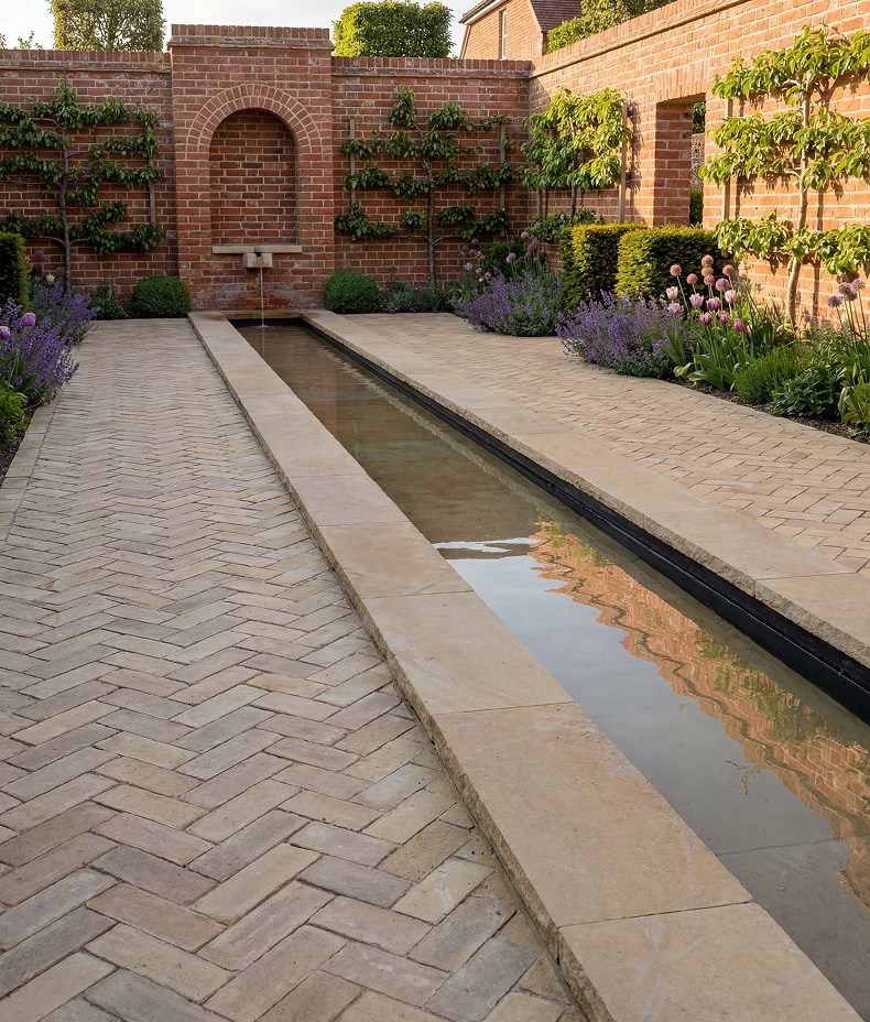 Buscot Limestone Tumbled & Etched Cropped Coping