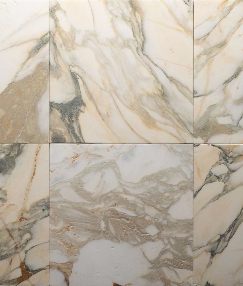Calacatta Oceana Oro Leathered & Aged 61 x 61 x 2.0cm