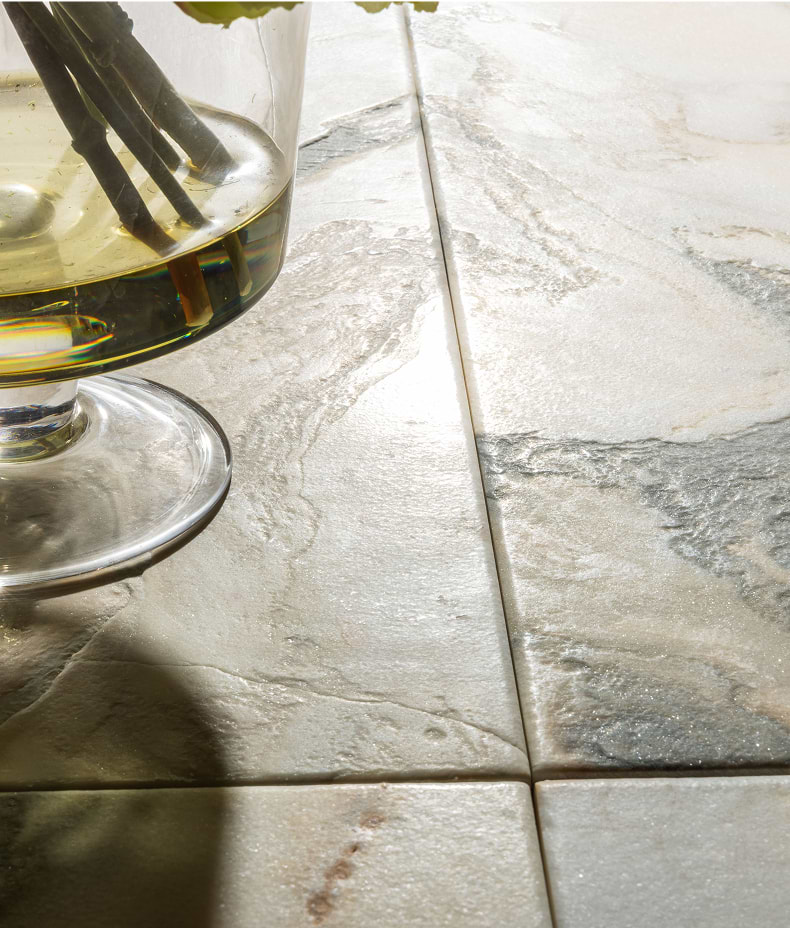 Calacatta Oceana Fantasy Leathered & Aged 61 X 61 X 2.0cm