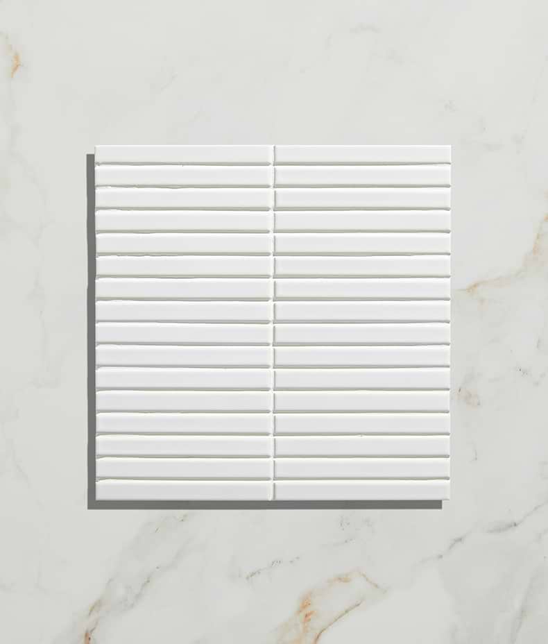 Candy Cane Porcelain Mosaic Peppermint