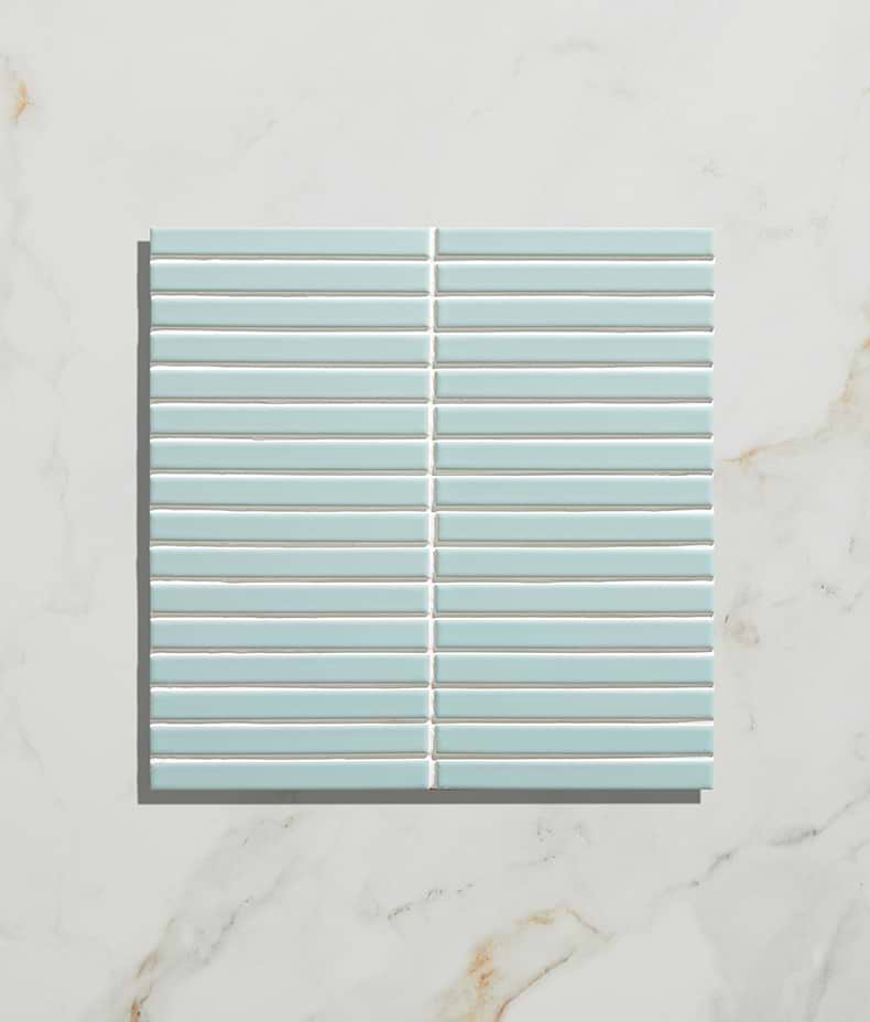 Candy Cane Porcelain Mosaic Wintergreen