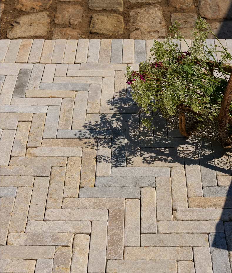 Castilan Limestone Klinkers Tumbled