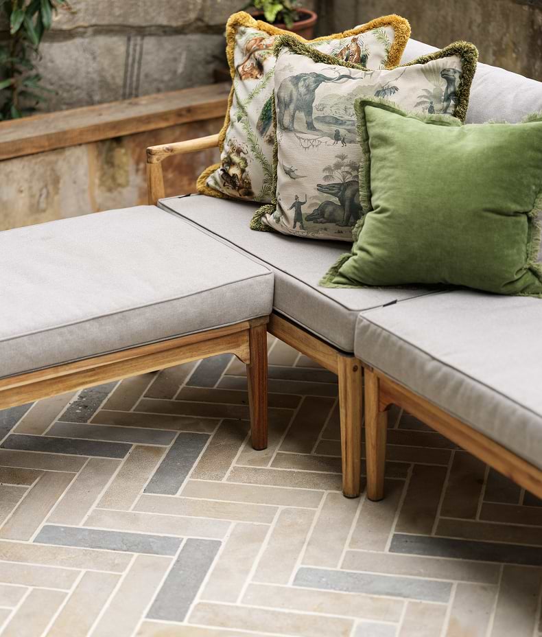 Castilan Limestone Parquet Tumbled