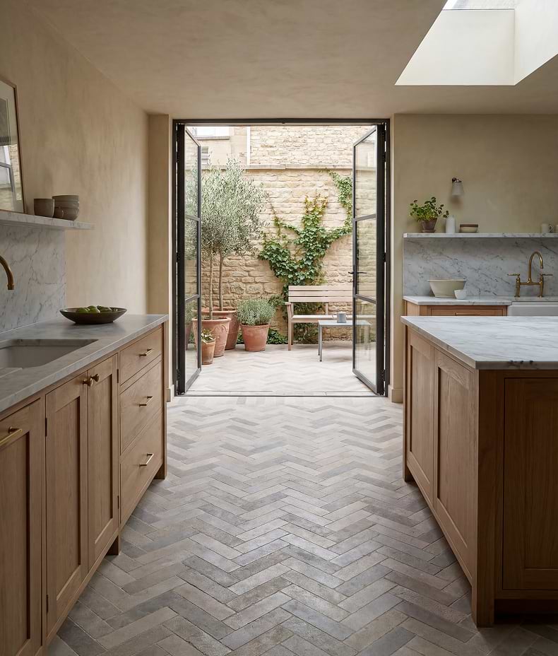 Castilan Limestone Parquet Tumbled 