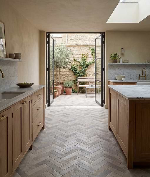Castilan Limestone Parquet Tumbled