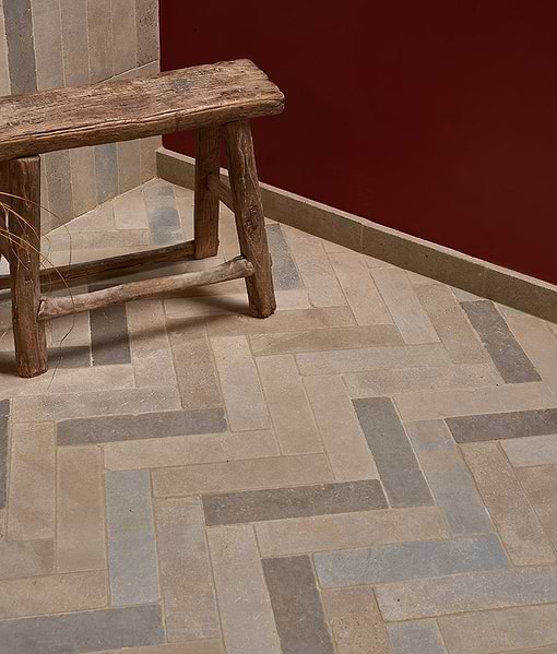 Castilan Limestone Parquet Tumbled