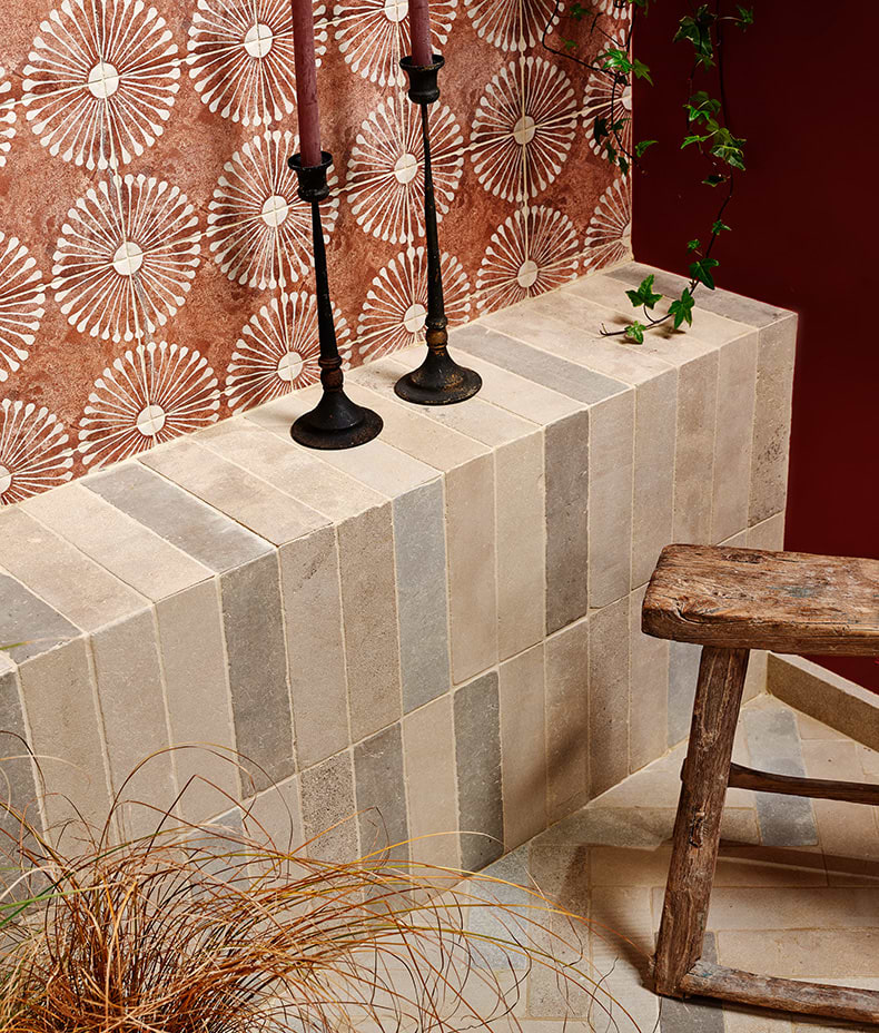Castilan Limestone Parquet Tumbled
