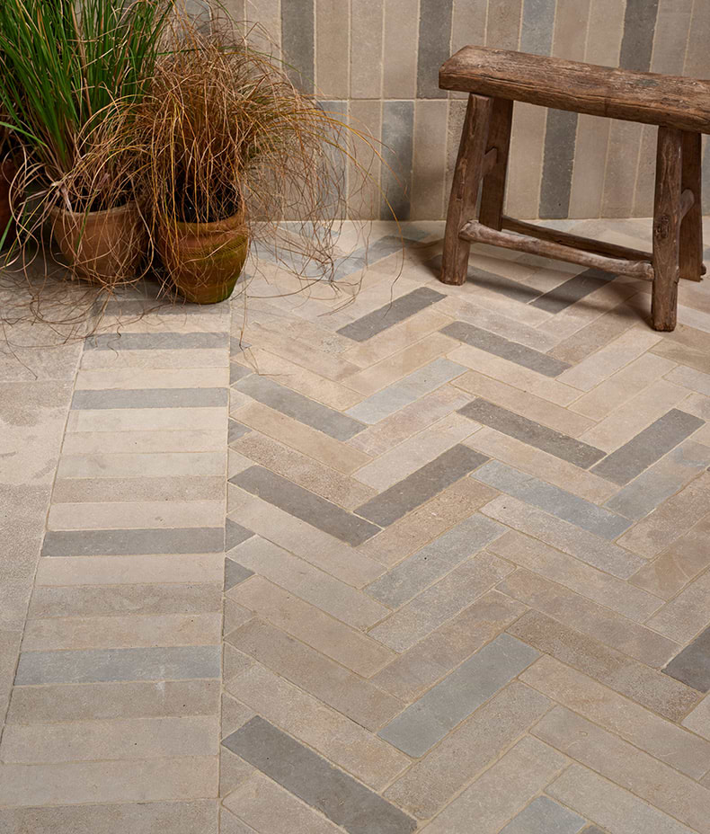 Castilan Limestone Parquet Tumbled