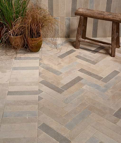 Castilan Limestone Parquet Tumbled