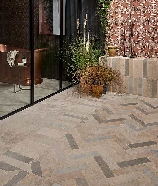 Castilan Limestone Parquet Tumbled