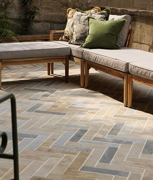 Castilan Limestone Parquet Tumbled